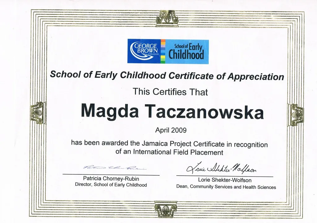 Dyplom szkoły językowej