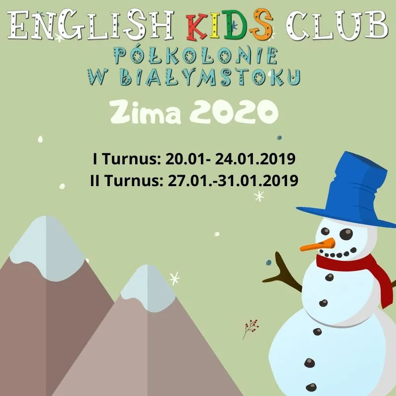 Półkolonie Zimowe Dla Dzieci 5-10 Lat 2020 Zapisy. - Język Angielski Dla Dzieci Białystok