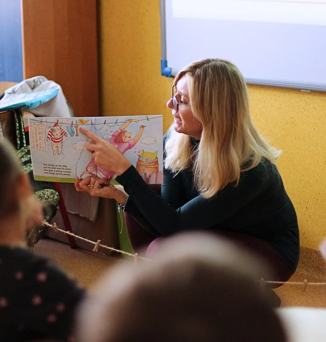 Dzieci uczące się angielskiego